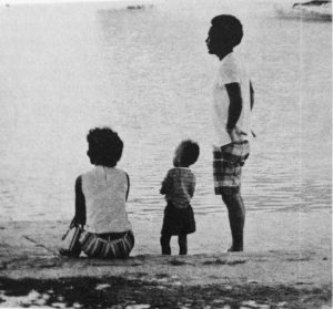 adoption in the 1970s | African American family by the lake
