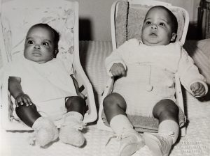 adoption in the 1960s | two African American babies