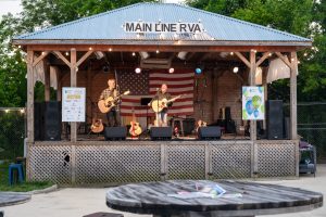 Heinsohn & Day performing live at Main Line Brewery for The Children's Home Society of Virginia's 2023 Anniversary Celebration event.